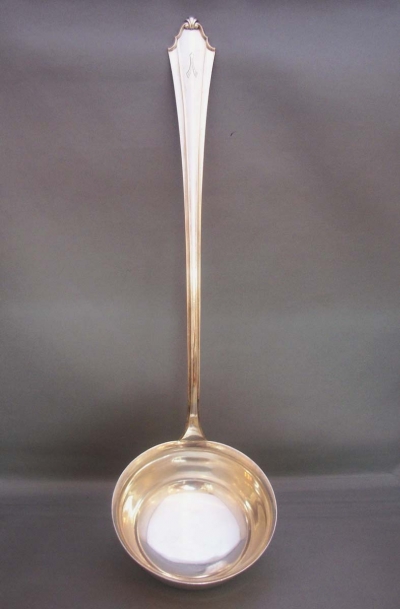 Large German .800 Silver Ladle