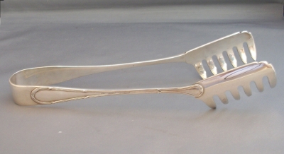 Pair of Sterling Silver Tongs by Buccellati