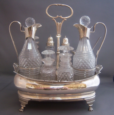 George III Sterling Silver Cruet Set