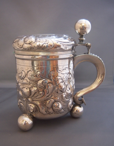 Royal Silver Footed Tankard