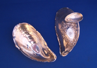 Fabulous Pair of Gorham Narragansett Clam Shells