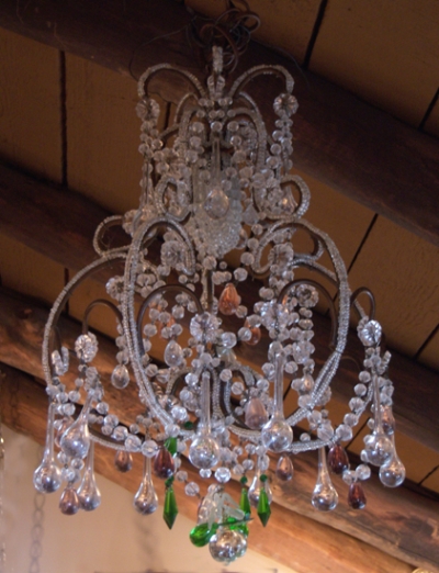 Fabulous Continental Beaded Crystal Chandelier