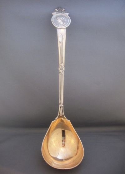 Early Gorham Sterling Medallion Ladle