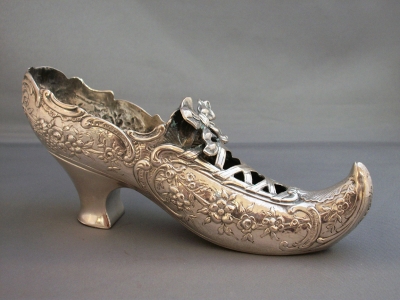 Sterling silver miniature shoe