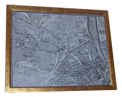 Equisite Set of Four 18th C. Maps of Paris