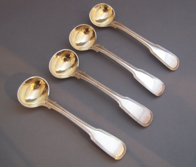 A Set of George III Salt Spoons