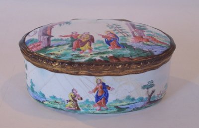 Fabulous French Enameled Battersea Box