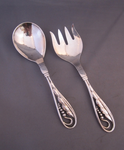 Fork & Spoon Set by Georg Jensen