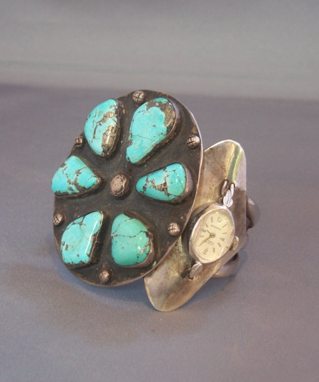 Beautiful Turquoise & Sterling Braclet