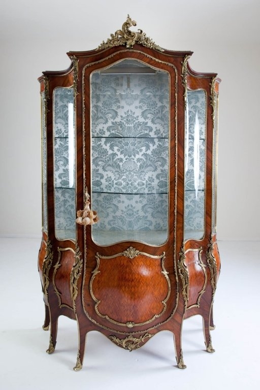 Louis XV Style Ormolu & Kingwood Vitrine