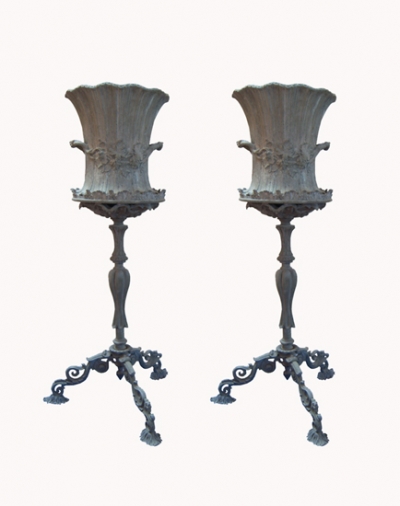 Pair of French 19th C. Wine Coolers / Planters