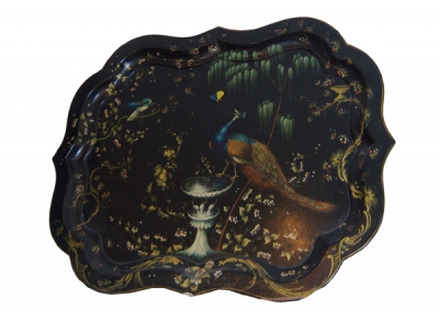 19th C. English Papier Mache Tray