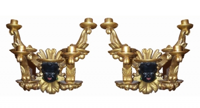 Fine Pair of Venetian Wall Sconces