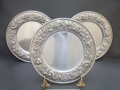 Set of 12 S. Kirk & Sons Sterling Bread Plates