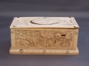 Charming Carved Bone Singing Bird Box / Tabatiere