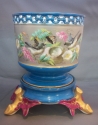 French Paris Porcelain Painted Cache Pot