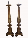 Pair of 18th C. Italian Pricket Sticks