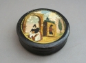 19th C. Italian Papier Mache snuff box