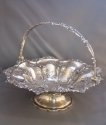 Wonderful English Silver Swing Handle Basket