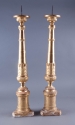 Pair of Italian 19th C. Carved Pricket Sticks