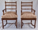 Pair of French Open Armchairs