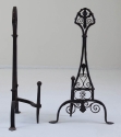 Pair of Wrought Iron Andirons