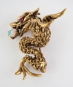 18k Dragon Pin