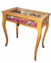 19th C. Belgian Maple Vitrine