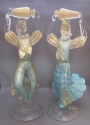 Pair Italian Murano Figurines