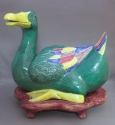 Chinese Hand Painted Ceramic Duck