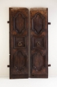 Pair 17th Century Carved Walnut Doors