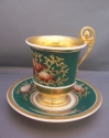 Early 19th C. Old Paris Porcelain Teacup & Saucer