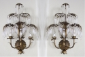 Pair of Florentine Branch & Prism Sconces