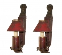 Delightful Pair of Frend Oil Font Sconces